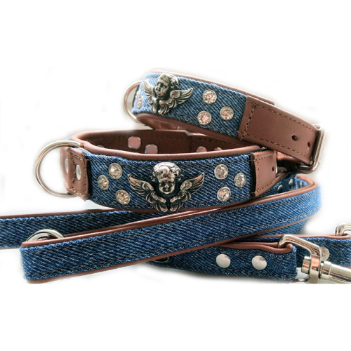 Halsbänder (Jeans
Engel) für Hunde in Düsseldorf kaufen | Chic für alle Felle