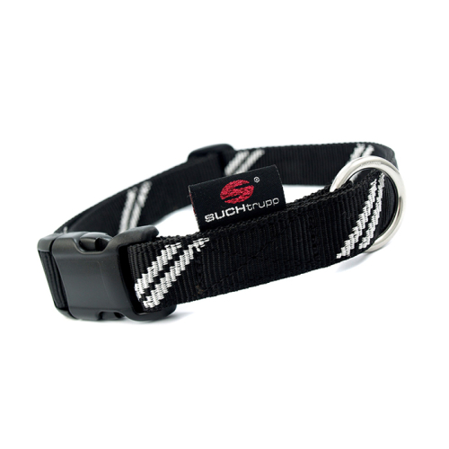 Gurthalsbänder / -leinen (Schwarz-Weiß
Gurthalsband) für Hunde in Düsseldorf kaufen | Chic für alle Felle