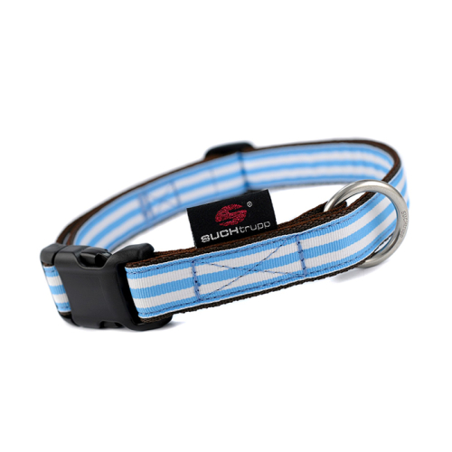 Gurthalsbänder / -leinen (Blau-Weiß
Gurthalsband) für Hunde in Düsseldorf kaufen | Chic für alle Felle