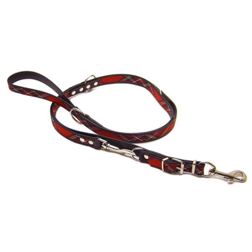 Leinen (Leder-Leine
Karo-Rot) für Hunde in Düsseldorf kaufen | Chic für alle Felle