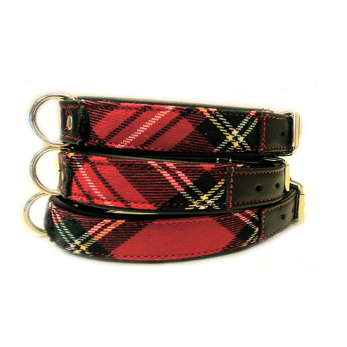 Halsbänder (Karo
Rot) für Hunde in Düsseldorf kaufen | Chic für alle Felle